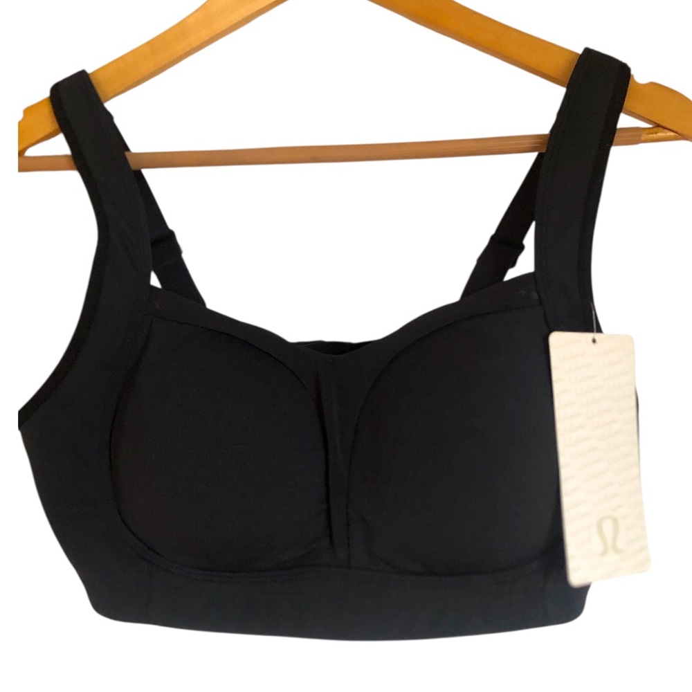 Lululemon Ta Ta Tamer High Impact Sports Bra Women Size 38D Black NWT